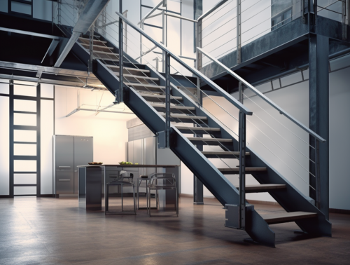 Руководство по монтажу лестницы на металлическом каркасе в частном доме