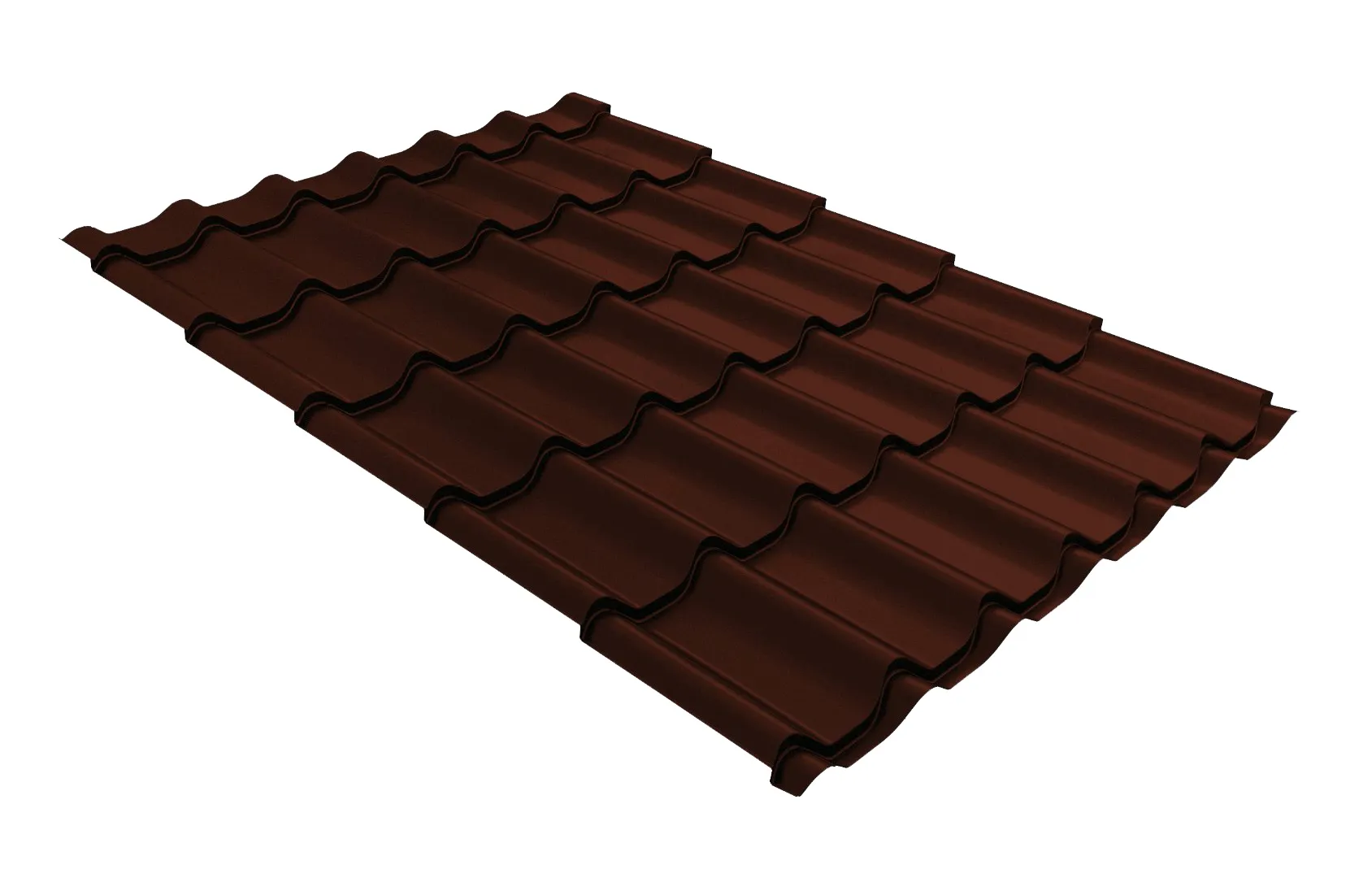 Металлочерепица классик 0,4 RAL 8017 шоколад