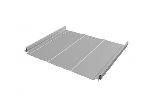 Кликфальц Pro Line 0,45 PE с пленкой на замках RAL 9006 бело-алюминиевый