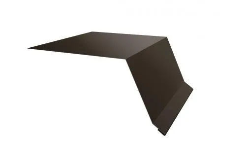 Планка капельник100х55 0,5 Velur RR 32 темно-коричневый