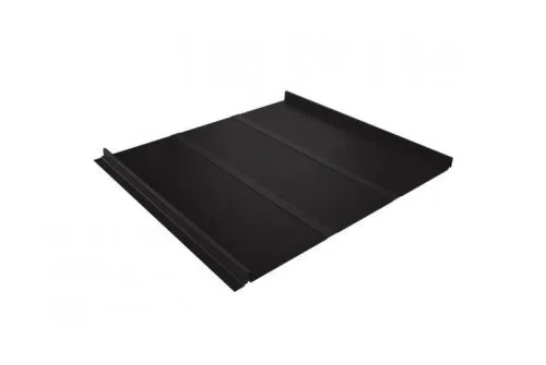 Кликфальц Line Grand Line 0,5 GreenCoat Pural BT, matt с пленкой на замках RR 32 темно-коричневый (RAL 8019 серо-коричневый)