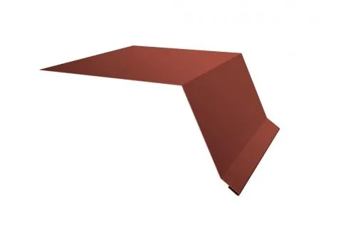 Планка капельник100х55 0,5 Velur RAL 8004 терракота