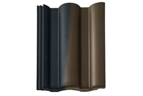 Рядная черепица Braas Таунус антик темно-коричневый