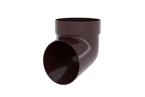 Колено сливное ПВХ Grand Line шоколадное (RAL 8017)
