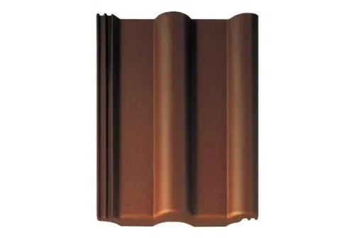 Рядная черепица Braas Франкфуртская темно-коричневый
