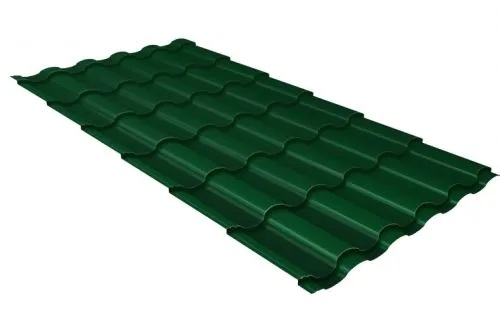 Металлочерепица кредо 0,45 RAL 6005 зеленый мох