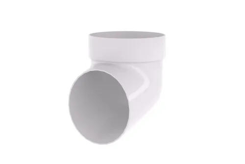 Колено сливное ПВХ Grand Line белое (RAL 9003)