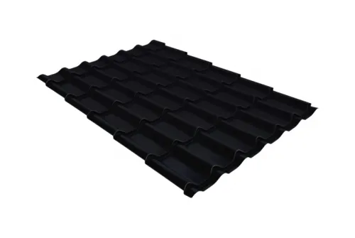 Металлочерепица модерн 0,45 RAL 9005 черный