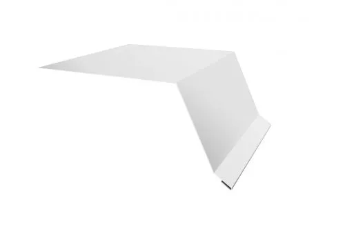 Планка капельник100х55 0,5 Satin с пленкой RAL 9003 сигнальный белый