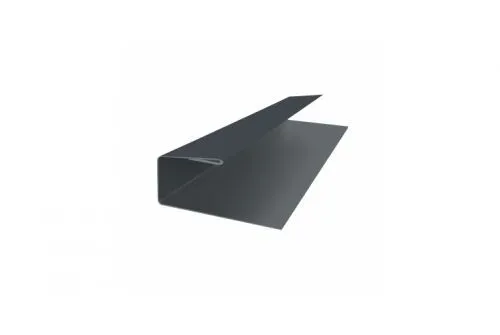 J-Профиль 18мм 0,45 PE с пленкой RAL 7024 мокрый асфальт