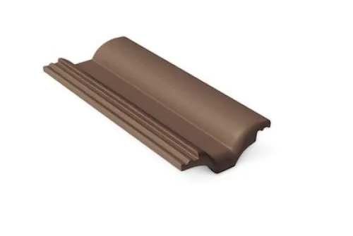 Половинчатая черепица Braas Франкфурсткая темно-коричневый