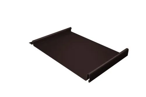 Кликфальц 0,5 Satin с пленкой на замках RAL 8017 шоколад