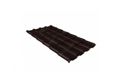 Металлочерепица камея 0,45 RAL 8017 шоколад