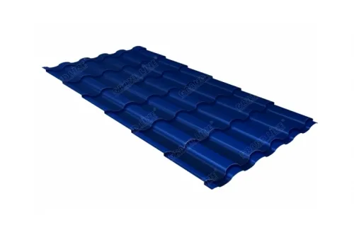 Металлочерепица кредо 0,45 RAL 5005 сигнальный синий