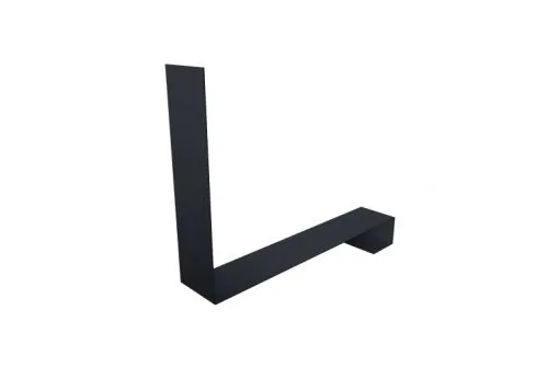 Планка примыкание нижнее к трубе фальц 0,45 Drap ST RAL 7024 мокрый асфальт