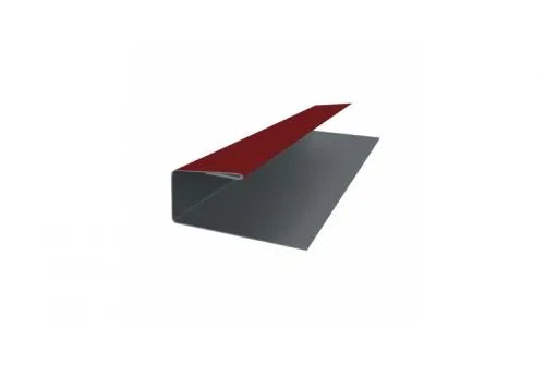 J-Профиль 18мм 0,45 PE с пленкой RAL 3005 красное вино