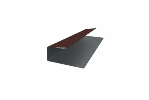 J-Профиль 12мм 0,5 Satin с пленкой RAL 8017 шоколад