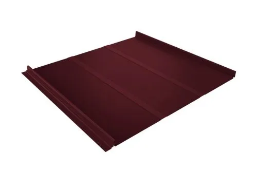 Кликфальц Line 0,45 PE с пленкой на замках RAL 3005 красное вино