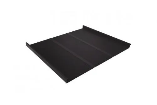 Фальц двойной стоячий Line 0,45 Drap с пленкой на замках RR 32 темно-коричневый