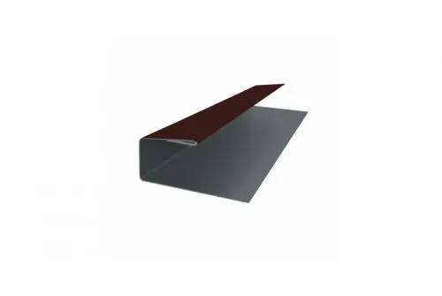 J-Профиль 18мм 0,45 PE с пленкой RR 32 темно-коричневый