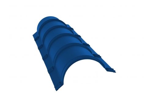 Планка конька полукруглого 0,5 Satin с пленкой RAL 5005 сигнальный синий
