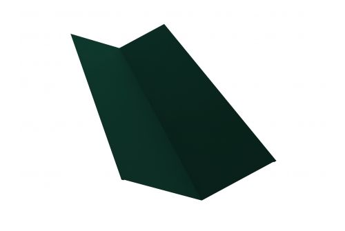 Планка ендовы верхней 145х145 0,4 PE с пленкой RAL 6005 зеленый мох