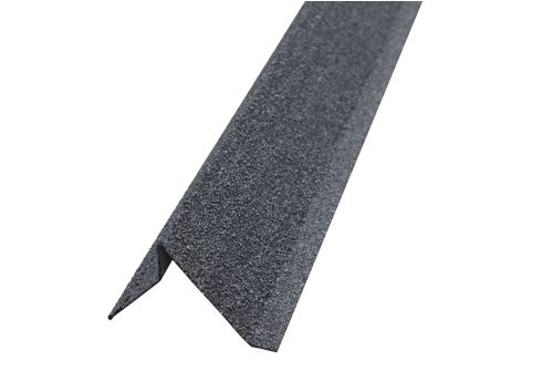 Планка ветровая Grand Line для мягкой кровли 60*30*90 Фартук S5 Роки серый