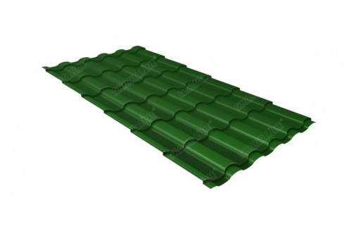Металлочерепица кредо 0,45 RAL 6002 лиственно-зеленый