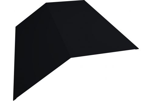 Планка конька плоского 190х190 0,5 Rooftop Matte RAL 9005 черный