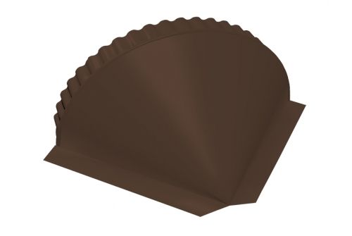 Заглушка малая конусная Velur RAL 8017 шоколад