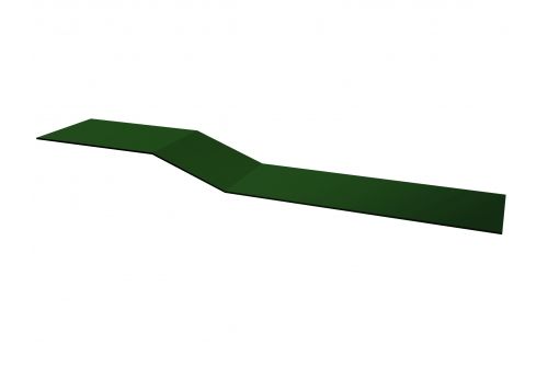 Планка крепежная фальц Grand Line 0,5 Satin с пленкой RAL 6005 зеленый мох