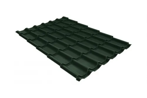 Металлочерепица классик 0,5 GreenCoat Pural BT темно-зеленый (RAL 6020 хромовая зелень)