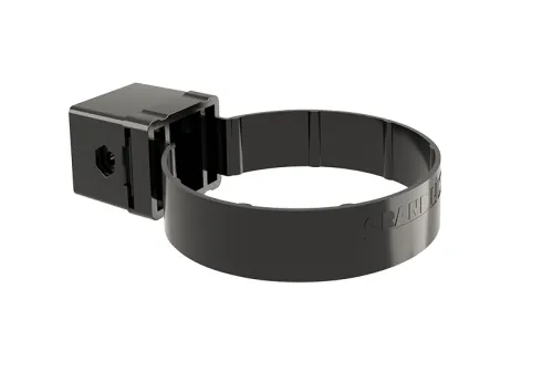 Хомут трубы Kliker ПВХ GL Premium черный (и.уп.) (RAL 9005)