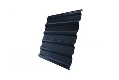 Профнастил С20 0,5 GreenCoat Pural BT, matt RR 23 темно-серый (RAL 7024 мокрый асфальт)