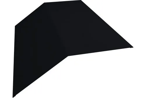 Планка конька плоского 190х190 0,5 Rooftop Matte RAL 9005 черный