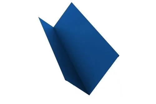 Планка примыкания 90х140 0,5 Satin с пленкой RAL 5005 сигнальный синий