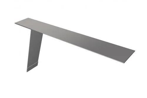 Планка карнизная фальц 130х80 0,5 Satin с пленкой RAL 9003 сигнальный белый