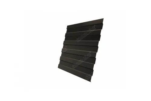 Профнастил С8 0,5 GreenCoat Pural BT, matt RR 32 темно-коричневый (RAL 8019 серо-коричневый)