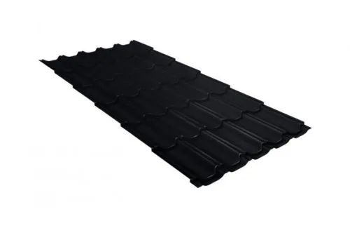 Металлочерепица квинта плюс 0,5 RAL 9005 черный