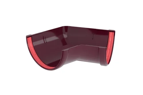 Угол желоба 135 град.Классика 120 ПВХ Grand Line бордо (RAL 3005)