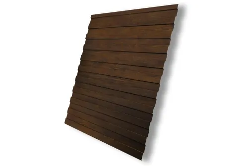 Профнастил С8 0,45 Print Elite Chestnut Wood (обратная сторона серая)