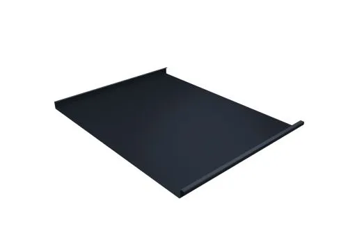 Фальц двойной стоячий 0,5 Satin с пленкой на замках RAL 7024 мокрый асфальт